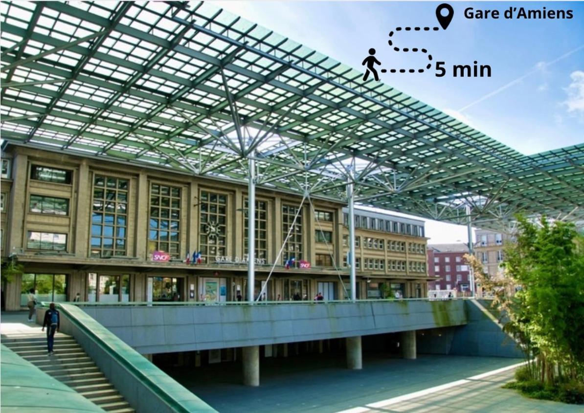 L Amiens Haussmann-Gare-Hortillonnages-Centre-Ville-Wifi Zewnętrze zdjęcie